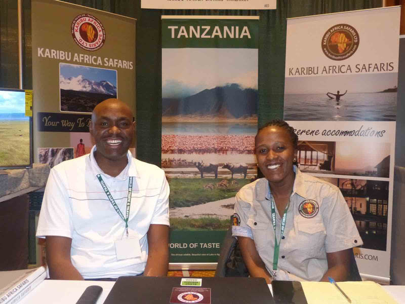 World of Travel Expo Tanzania tourism exhibitor photo